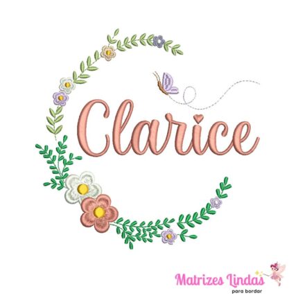 Matriz de Bordado – Nome Clarice 02