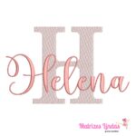 matriz de bordado nome Helena para bordar ML