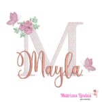 Matriz de bordado nome Mayla para bordar ML