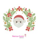 matriz de bordado Moldura Papai Noel para bordar ML