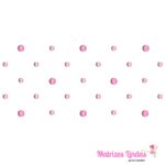 matriz de bordado Poá com Bolinhas para menina para bordar ML