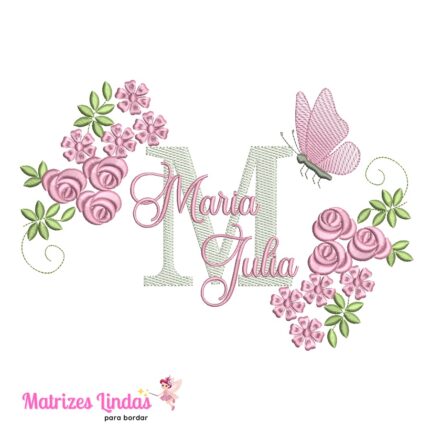 Matriz de Bordado – Nome Maria Julia 02 Matriz de Bordado – Nome Maria Julia 02