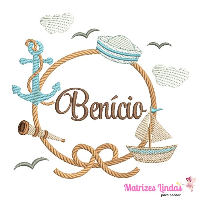 Matriz de Bordado – Nome Benício 03
