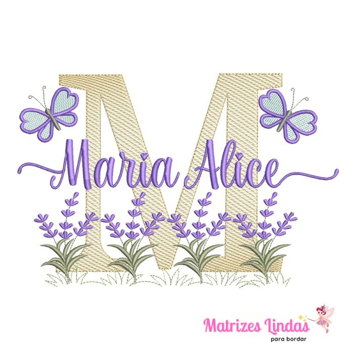 Matriz de Bordado – Nome Maria Alice 02
