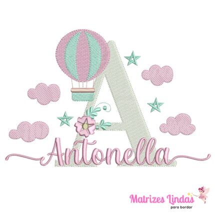 Matriz de Bordado – Nome Antonella 04