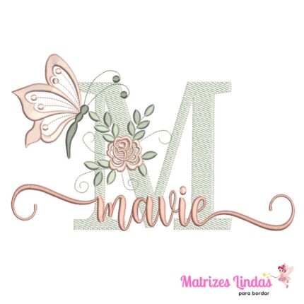 Matriz de Bordado – Nome Mavie 03