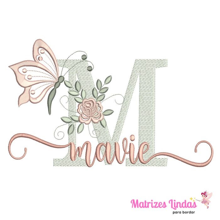 Matriz de Bordado – Nome Mavie 03