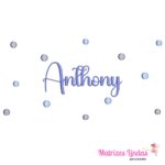 Matriz de Bordado Poá Anthony para bordar ML