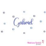 Matriz de Bordado Poá Gabriel para bordar ML