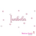 Matriz de Bordado Poá Isabela para bordar ML