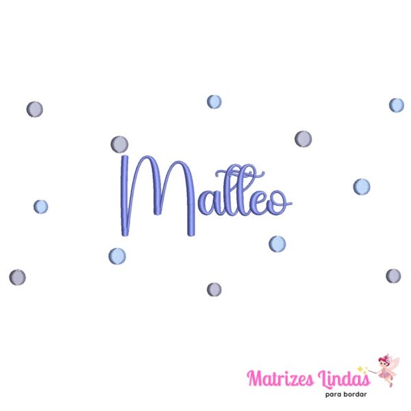 Matriz de Bordado Poá Matteo para bordar ML