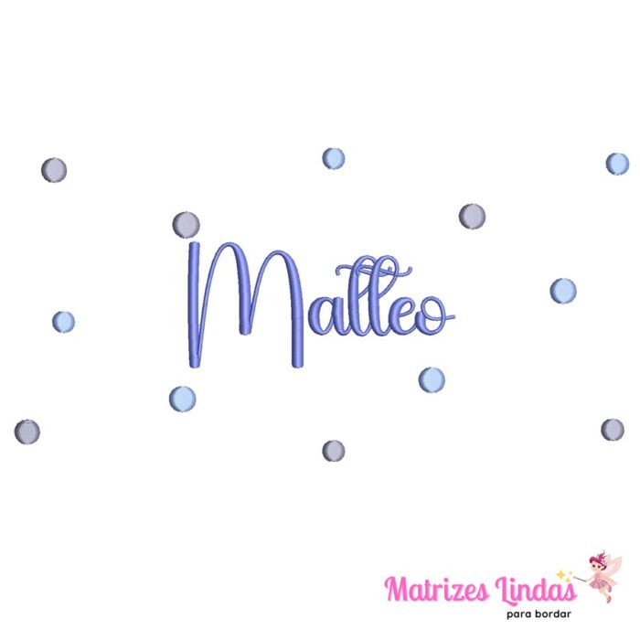 Matriz de Bordado Poá Matteo para bordar ML