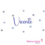 Matriz de Bordado Poá Vicente para bordar ML