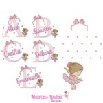 Matriz de bordado Coleção Bailarina para bordar ML