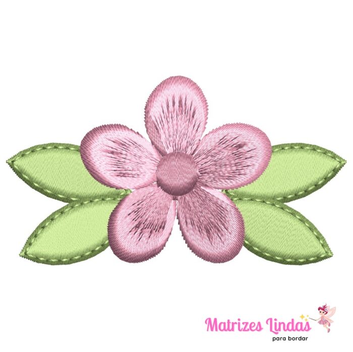 Matriz de bordado Florzinha para bordar ML