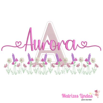 Matriz de Bordado – Nome Aurora 23