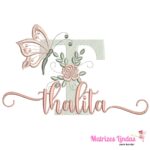 Matriz de Bordado Nome Thalita para bordar ML