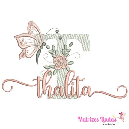 Matriz de Bordado – Nome Thalita Matriz de Bordado – Nome Thalita