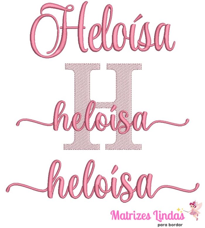 Matriz de Bordado – Kit Nome Heloísa 02