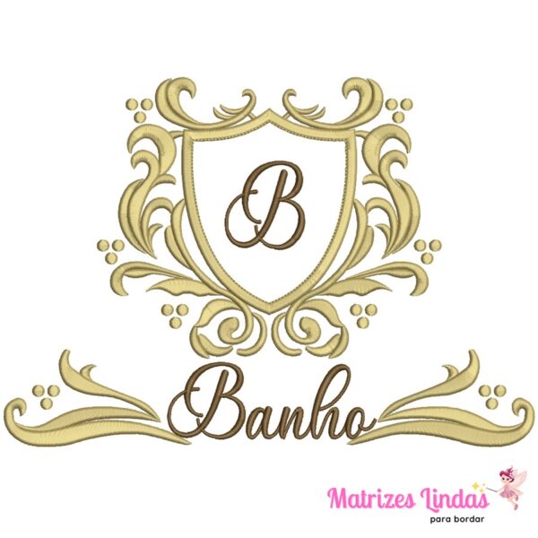Matriz de Bordado Moldura Arabesco Banho para bordar ML