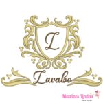 Matriz de Bordado Moldura Arabesco Lavabo para bordar ML