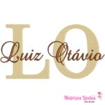 Matriz de Bordado Nome Luiz Otávio para bordar ML