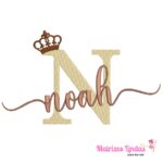 Matriz de Bordado Nome Noah para bordar ML