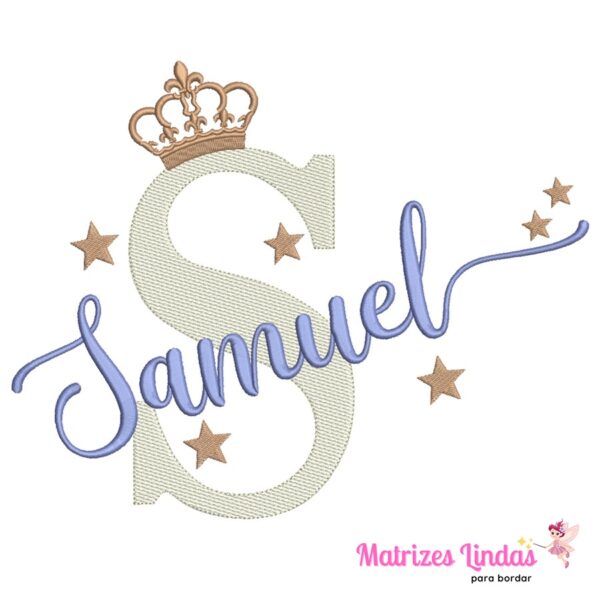 Matriz de Bordado Nome Samuel para bordar ML