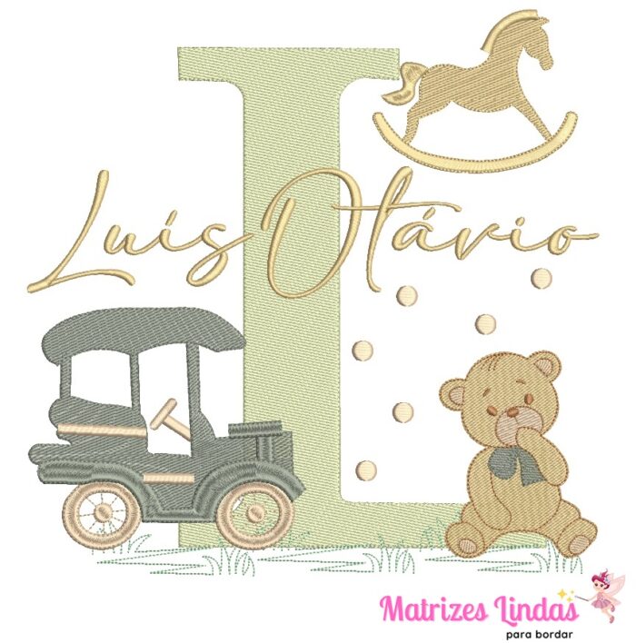 Matriz de Bordado – Nome Luis Otávio
