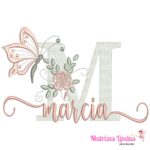 Matriz de Bordado nome Márcia para bordar ML