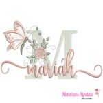Matriz de Bordado nome Mariáh para bordar ML