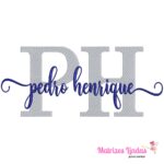 Matriz de Bordado nome Pedro Henrique para bordar ML