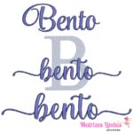 Matriz de Bordado nome kit nome Bento para bordar ML