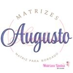 Matriz de bordado nome Augusto para bordar ML