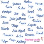 Matriz de Bordado Coleção Nomes Masculinos Letra Cursiva para bordar ML