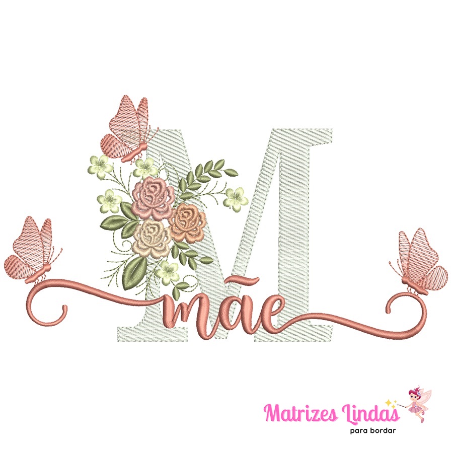 Matriz de Bordado Dia das Mães para bordar ML 02