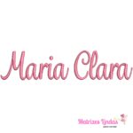 Matriz de Bordado Nome Maria Clara para bordar ML