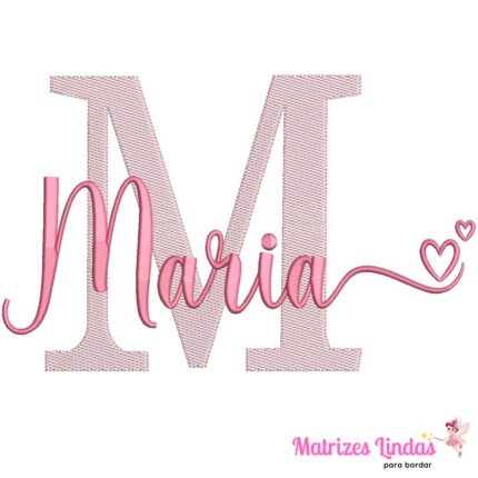 Matriz de Bordado – Nome Maria 03