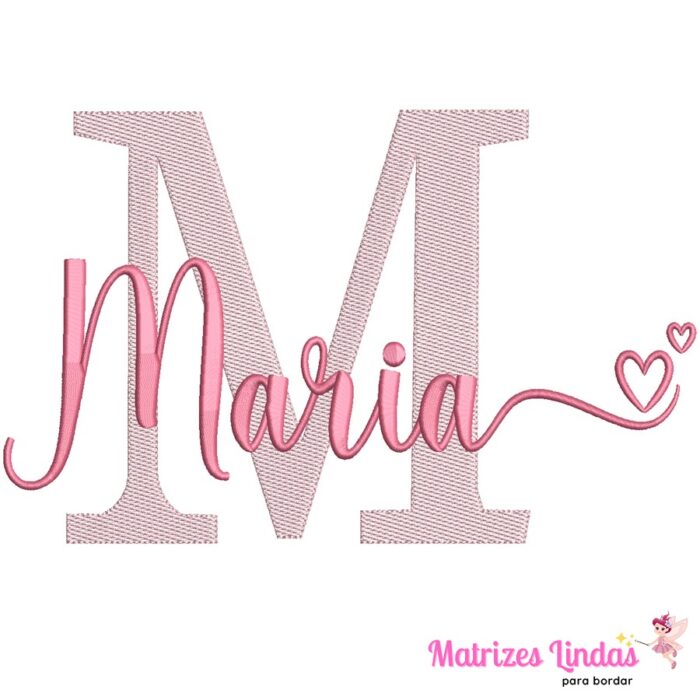 Matriz de Bordado – Nome Maria 03