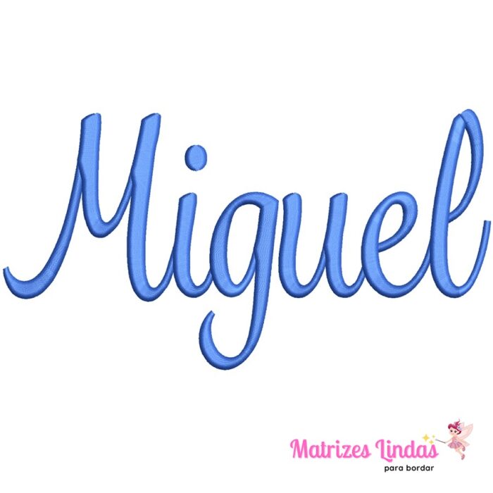 Matriz de Bordado Nome Miguel para bordar ML