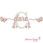 Matriz de Bordado nome Clara para bordar ML