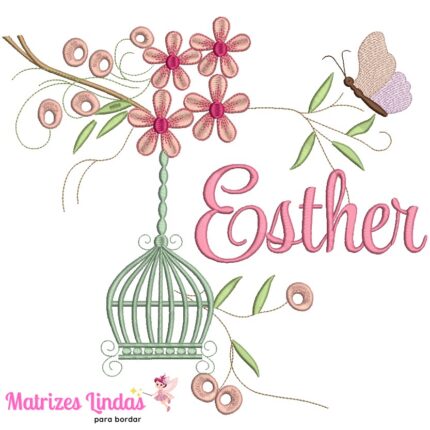 Matriz de bordado – Nome Esther