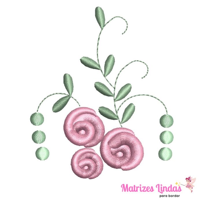 matriz de bordado florzinha para bordar ML
