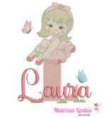 matriz de bordado laura bailarina para bordar ML