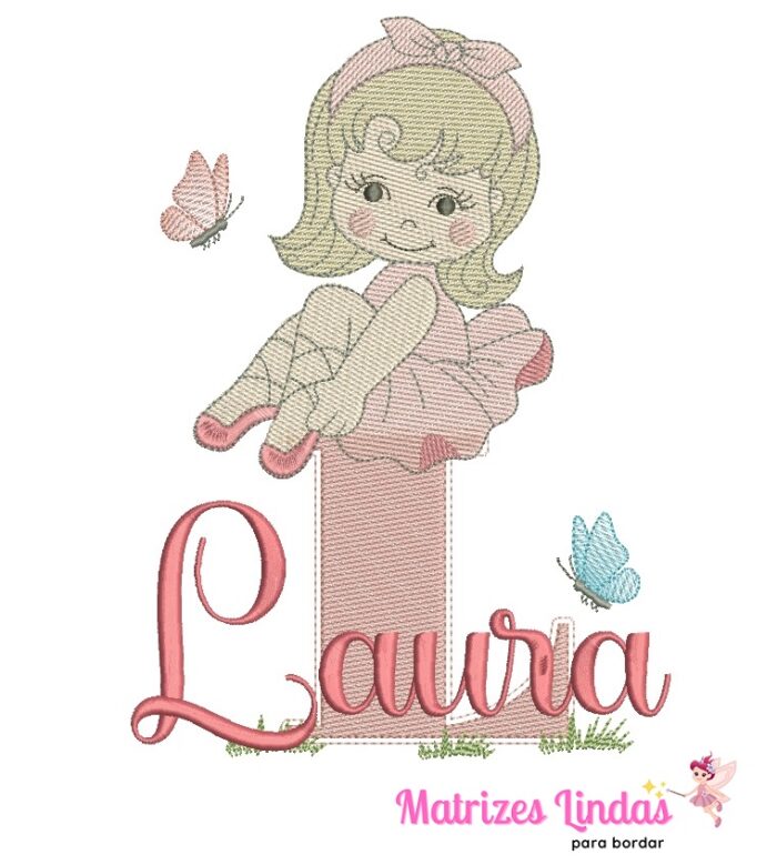 matriz de bordado laura bailarina para bordar ML