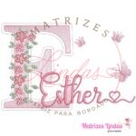 matriz de bordado nome esther para bordar ML