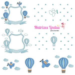 Matriz de Bordado Coleção Balão para bordar ML