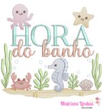 Matriz de Bordado Hora do banho para bordar ML