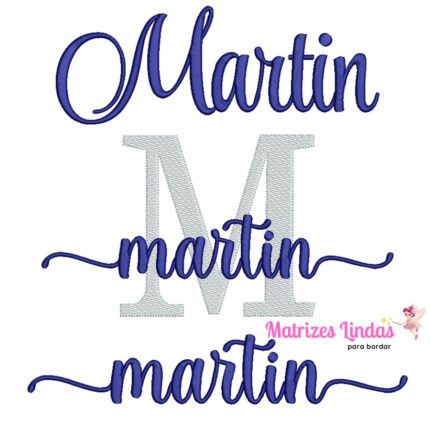 Matriz de Bordado – Kit Nome Martin 02