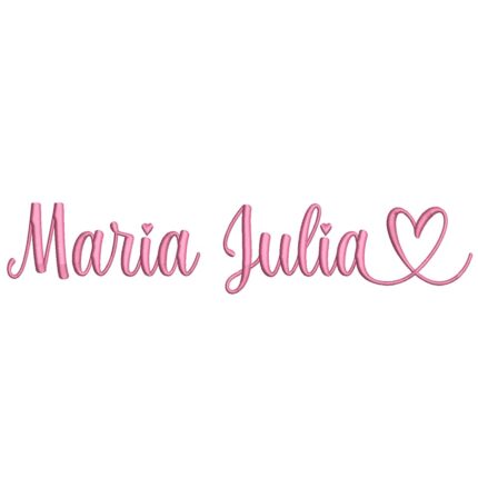 Matriz de Bordado – Nome Maria Julia 03